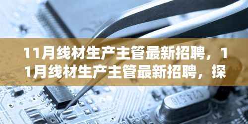 探寻线材生产领域精英,共铸卓越未来,最新招聘启事发布!