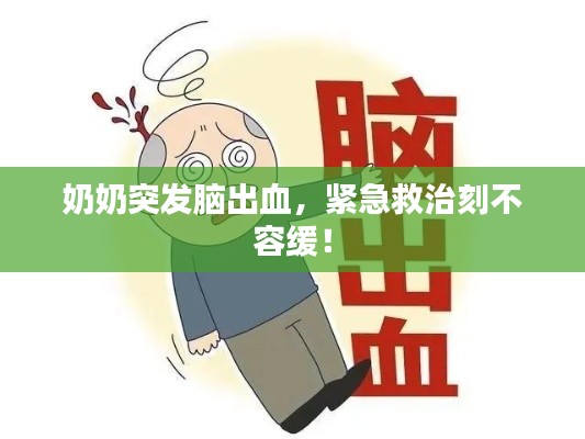 奶奶突发脑出血,紧急救治刻不容缓!